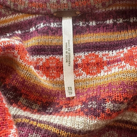 Free People Fair Isle A-Line Wool Blend Mini Sweater Dress - Picture 5 of 6